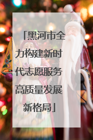 黑河市全力构建新时代志愿服务高质量发展新格局