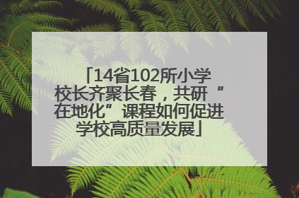 14省102所小学校长齐聚长春，共研“在地化”课程如何促进学校高质量发展