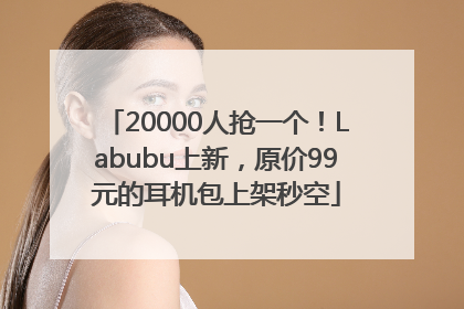 20000人抢一个！Labubu上新，原价99元的耳机包上架秒空