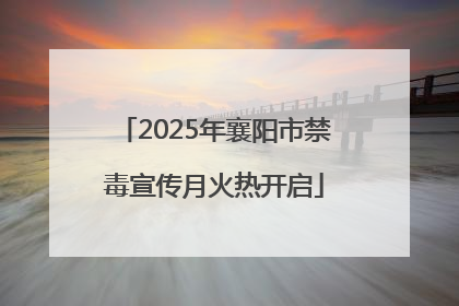 2025年襄阳市禁毒宣传月火热开启