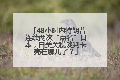 48小时内特朗普连续两次“点名”日本，日美关税谈判卡壳在哪儿了？