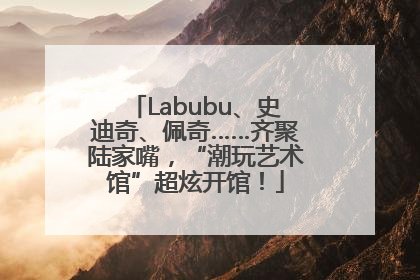 Labubu、史迪奇、佩奇……齐聚陆家嘴，“潮玩艺术馆”超炫开馆！