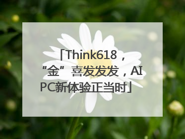 Think618，“金”喜发发发，AIPC新体验正当时